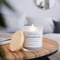 Salt & Driftwood Frosted Glass Candle — 11oz 🔥 Best Seller